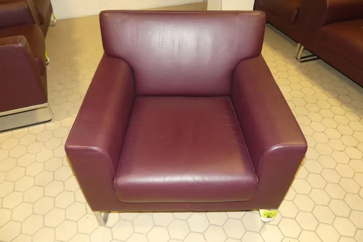 Walter Knoll - Sessel, weinrot Maße in cm ca. 83 x 76 x 79